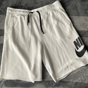 black and white nike shorts worn once